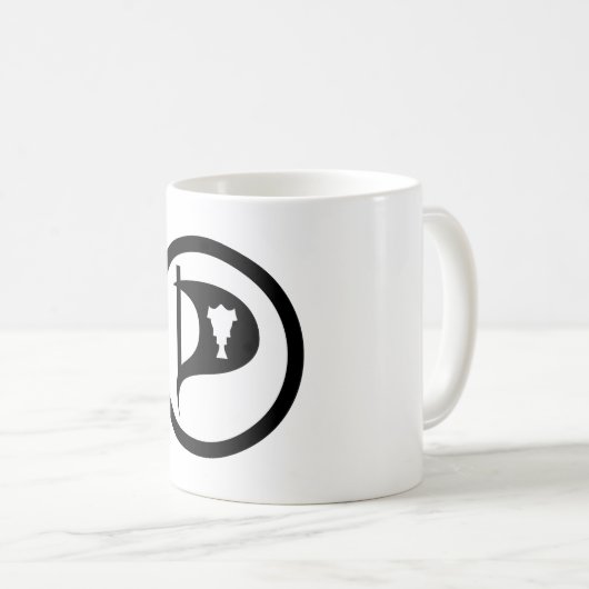 Pirate Party of IJsland Koffiemok (Voorkant rechts)