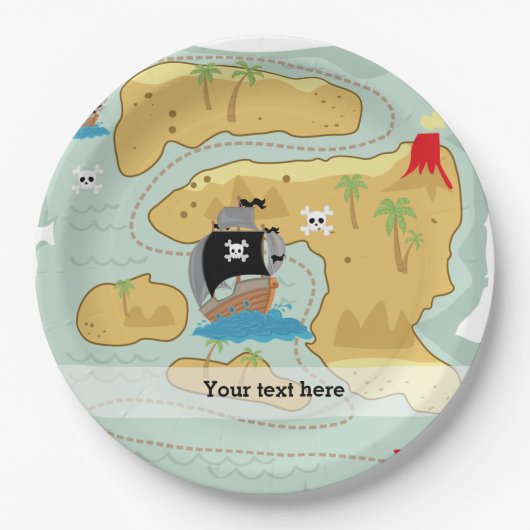 Pirate Party Papieren Bordje (Voorkant)