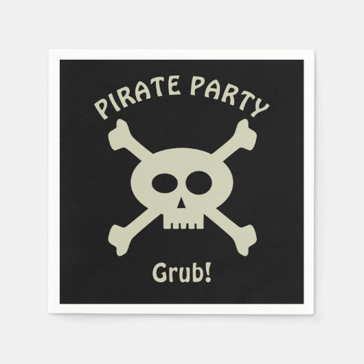 Pirate Party Papieren servetten (Voorkant)