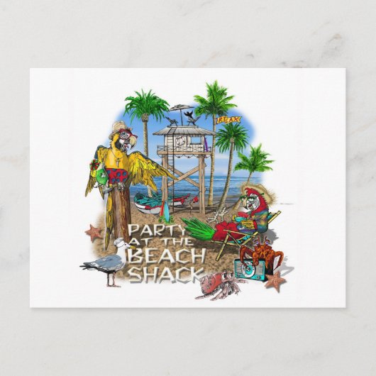 Pirate Party partij Uitnodiging Briefkaart (Voorkant)