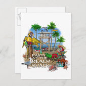 Pirate Party partij Uitnodiging Briefkaart (Voorkant / Achterkant)