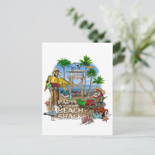 Pirate Party partij Uitnodiging Briefkaart (Staand voorkant)