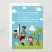 Pirate Party - Personalized Birthday Invitation Kaart (Voorkant / Achterkant)