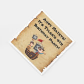 Pirate Party Personalized Napkins Servet (Hoek)