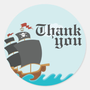 Pirate Party Ronde Sticker