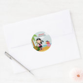 Pirate party ronde sticker (Envelop)