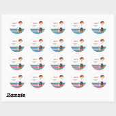 Pirate party ronde sticker (Vel)