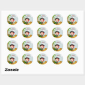 Pirate party ronde sticker (Vel)
