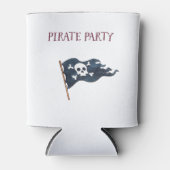 Pirate Party Schip Schedel Vlag Gepersonaliseerd Blikjeskoeler (Voorkant)