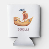 Pirate Party Schip Schedel Vlag Gepersonaliseerd Blikjeskoeler (Achterkant)