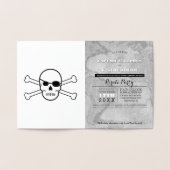 Pirate Party Silver Foil Passport Folie Kaarten (Binnen)