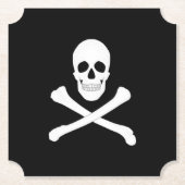 Pirate Party (Skull en Crossbones) (Jolly Roger) Kartonnen Onderzetters (Voorkant)