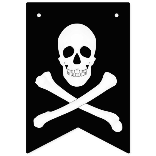 Pirate Party (Skull en Crossbones) (Jolly Roger) Vlaggetjes (Tweede vlag)