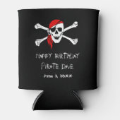 Pirate Party Skull en Crossbones Kan Drink Cooler (Voorkant)