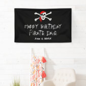 Pirate Party Skull en Crossbones Party Banner (Insitu)