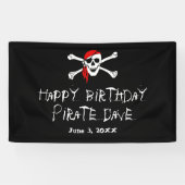 Pirate Party Skull en Crossbones Party Banner (Horizontaal)