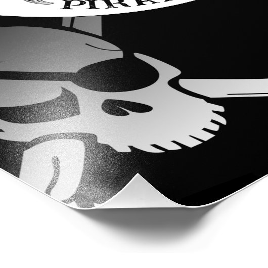 PIRATE PARTY SKULLS FOTO AFDRUK (Hoek)