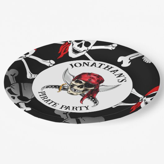 PIRATE PARTY SKULLS Papier Bord (Gekanteld)
