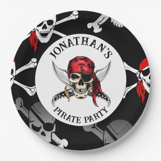 PIRATE PARTY SKULLS Papier Bord (Voorkant)