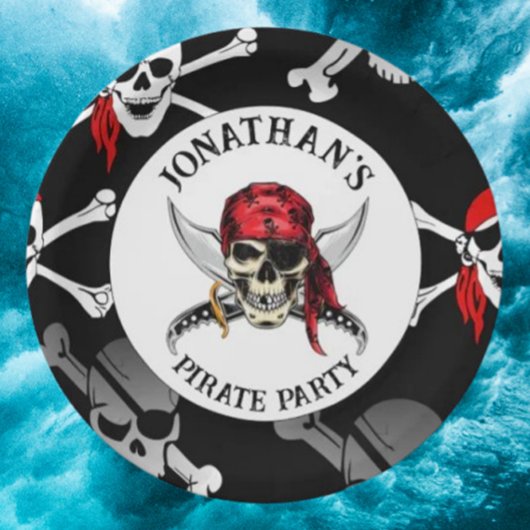 PIRATE PARTY SKULLS Papier Bord