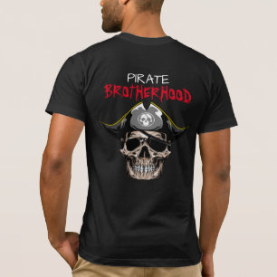 Pirate Party Volwassen SCHEDEL BROEDERSCHAP T-shir T-shirt