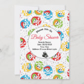 Pirate Pattern Baby shower Kaart (Voorkant)