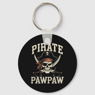 Pirate Pawpaw Grappige Kapitein Halloween Kostuum Sleutelhanger