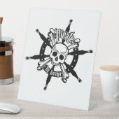 Pirate Pedestal Sign Reclamebord Met Voetstuk (Insitu)