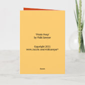 Pirate Peep Halloween-kaart Kaart (Achterkant)