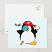 Pirate Penguin Briefkaart (Voorkant / Achterkant)