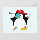 Pirate Penguin Briefkaart (Voorkant)