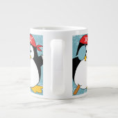 Pirate Penguin Grafisch Patroon Grote Koffiekop (Achterkant)