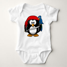 Pirate Penguin met een Red Bandanna en een Parrot Romper