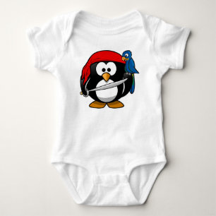 Pirate Penguin met een Red Bandanna en een Parrot Romper