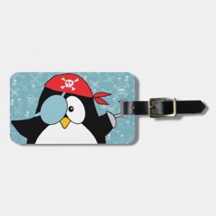 Pirate Penguin Persoonlijk Bagagelabel