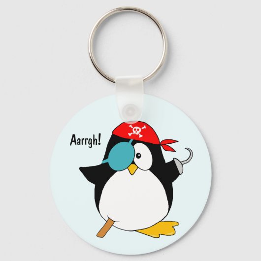 Pirate Penguin Sleutelhanger (Achterkant)