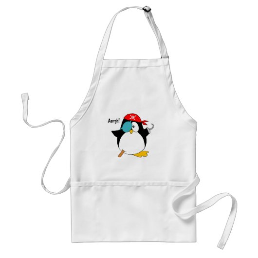 Pirate Penguin Standaard Schort (Voorkant)