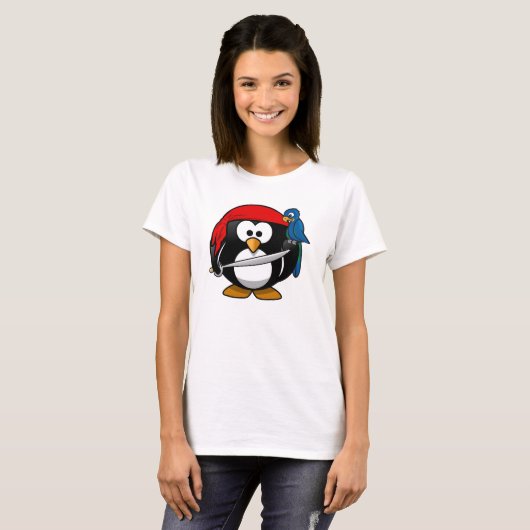 Pirate Penguin T-shirt (Voorkant volledig)