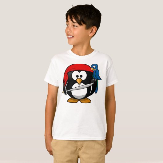 Pirate Penguin T-shirt (Voorkant volledig)