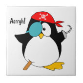 Pirate Penguin Tegeltje (Voorkant)