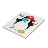 Pirate Penguin Tegeltje (Zijkant)