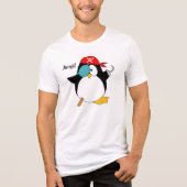 Pirate Penguin Tri-Blend Shirt (Voorkant)
