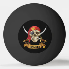 Pirate personaliseren  pingpongbal