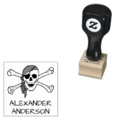 Pirate personaliseren rubberstempel (Gestempeld)