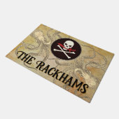 Pirate Personalized  Deurmat (Schuin)