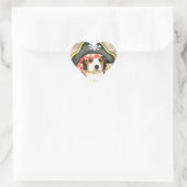 Pirate Pet Beagle Hart Sticker (Tas)