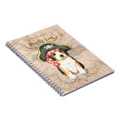 Pirate Pet Beagle Notitieboek (Rechterzijde)