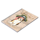 Pirate Pet Beagle Notitieboek (Linkerzijde)
