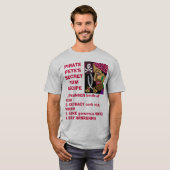 PIRATE PETE'S SECRET RUM RECEPT T-SHIRT (Voorkant volledig)