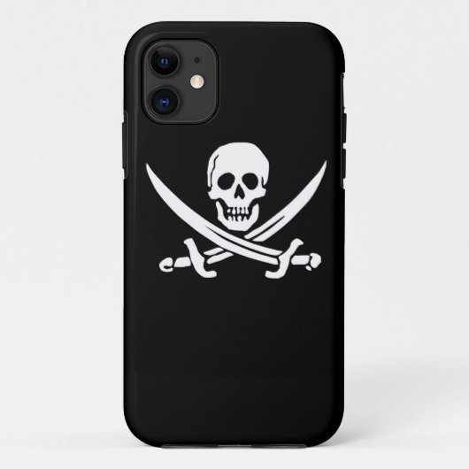 Pirate phone case Jolly Rodger flag ship boat eye (Achterkant)